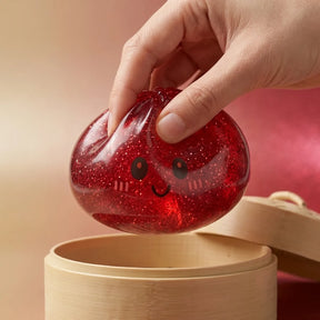 Lucky Red Glitter Dumpling Squishy – view 5