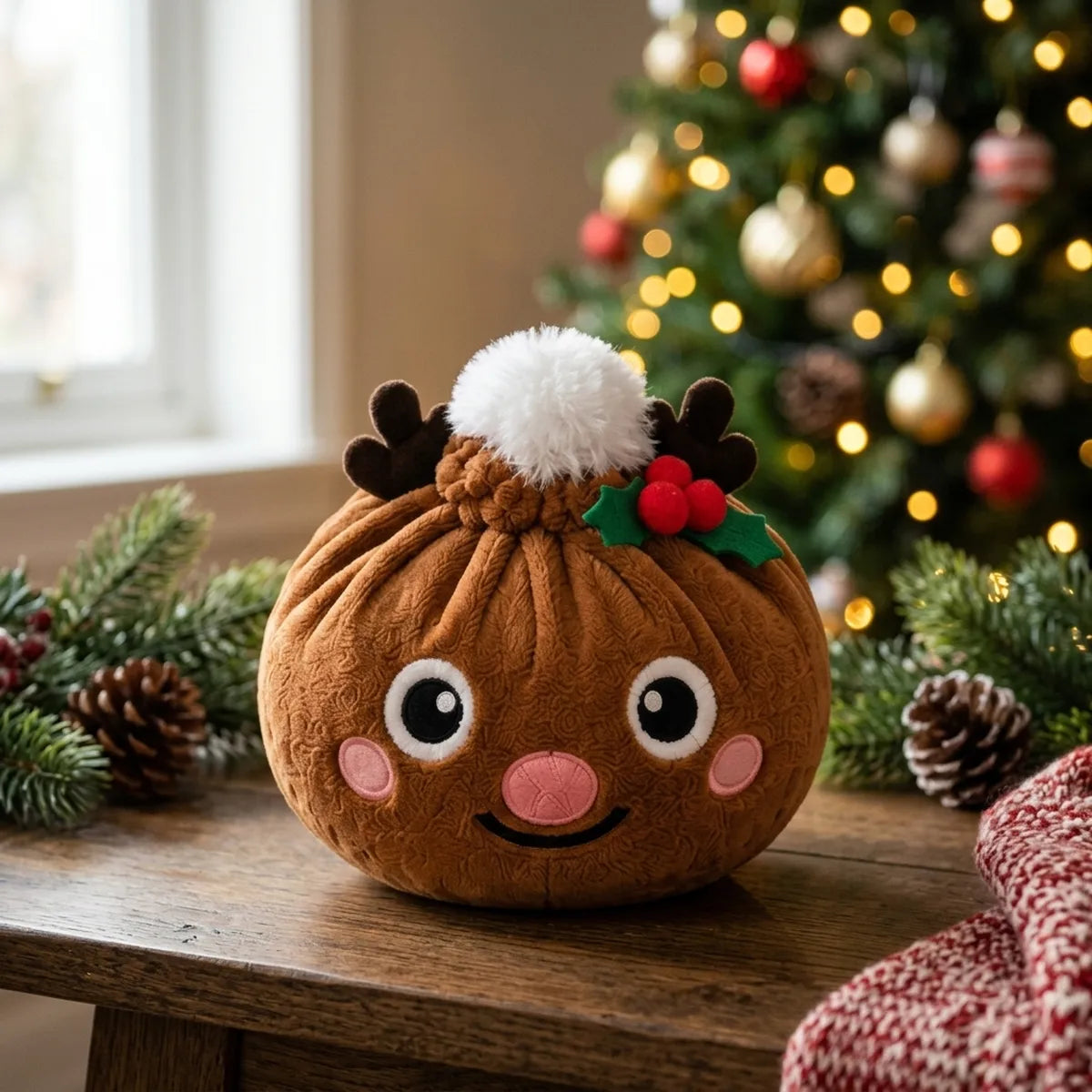 Jolly Reindeer Dumpling Squishy Plush – view 7