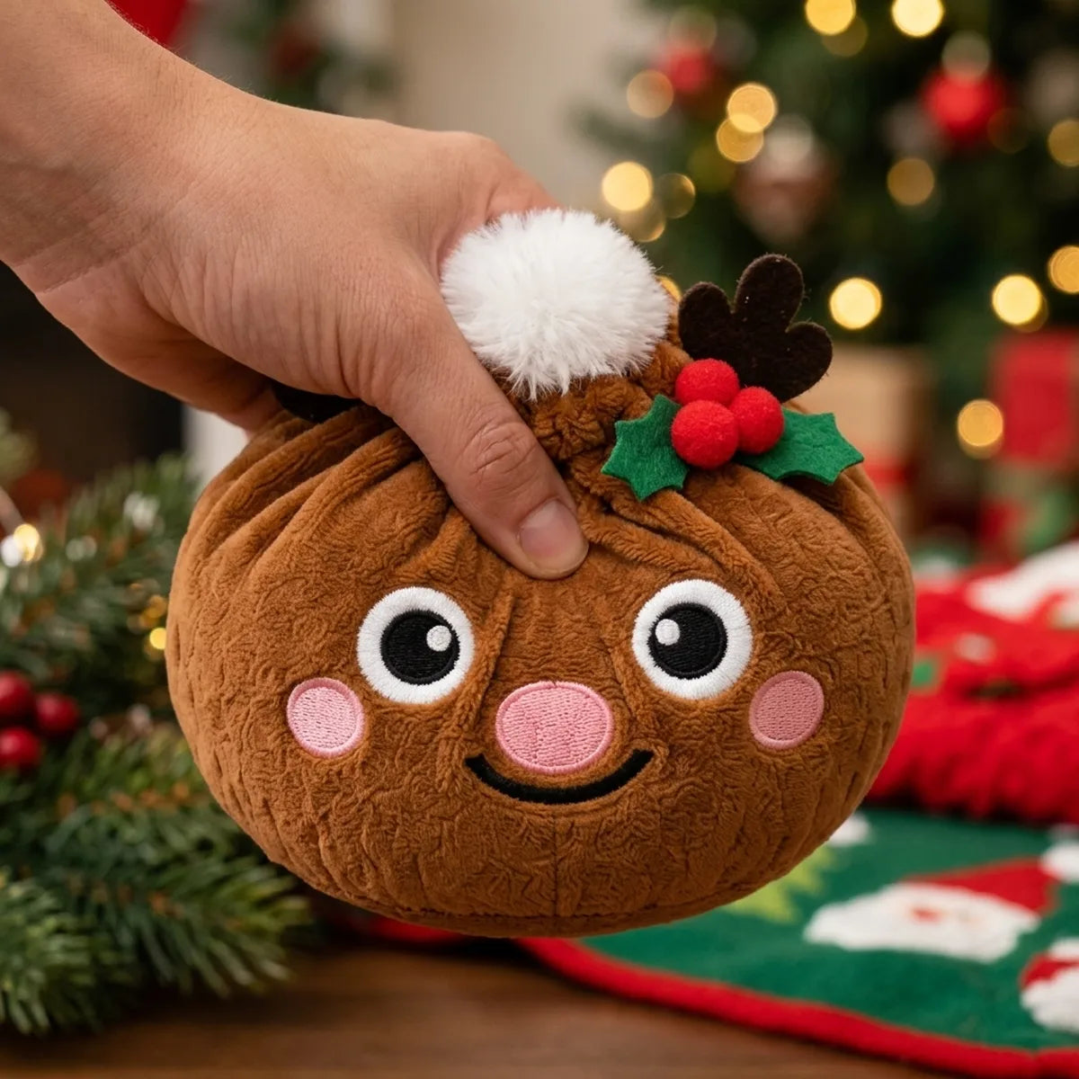 Jolly Reindeer Dumpling Squishy Plush – view 4