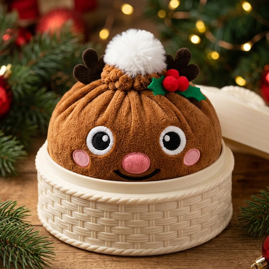 Jolly Reindeer Dumpling Squishy Plush