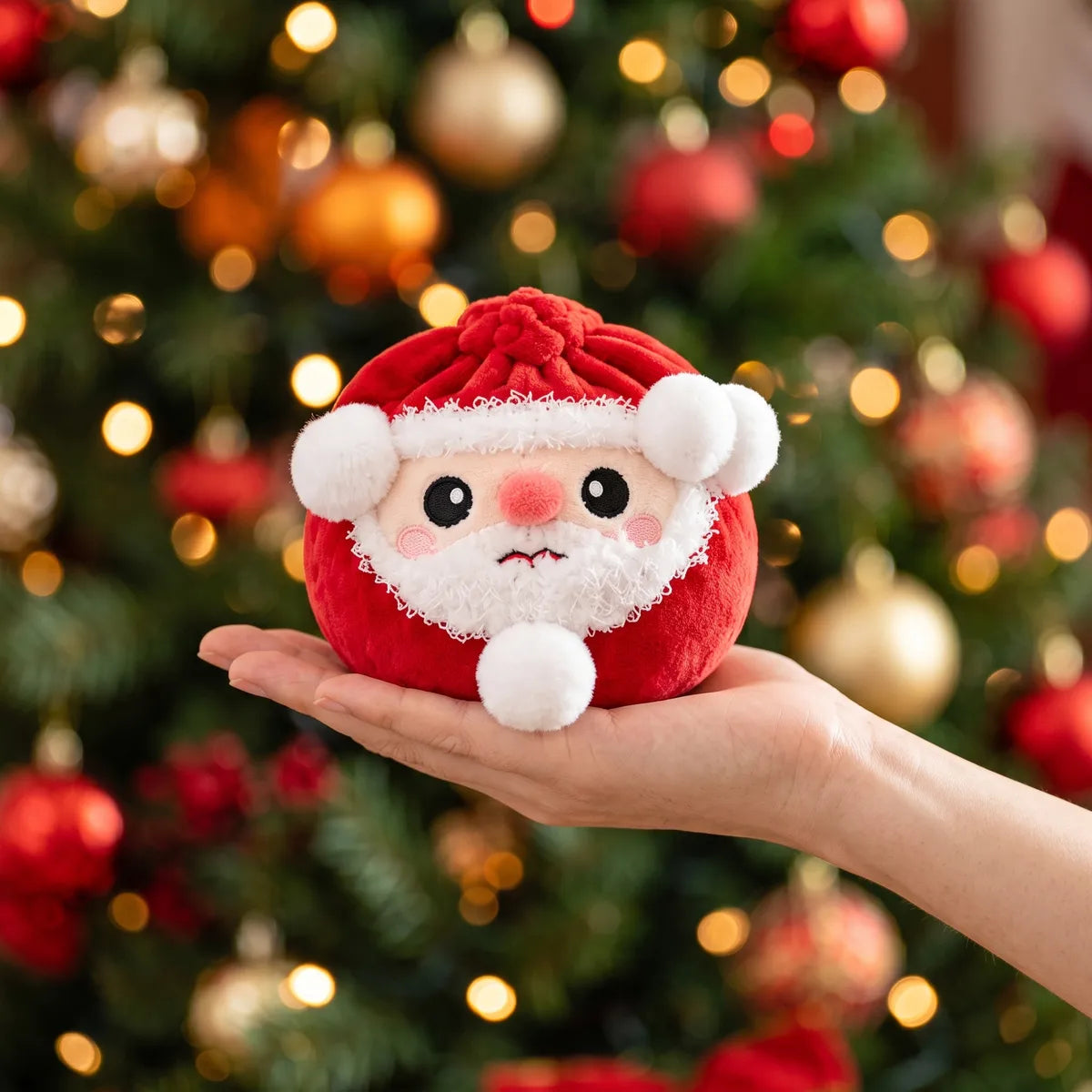 Merry Santa Claus Dumpling Squishy Plush – view 3