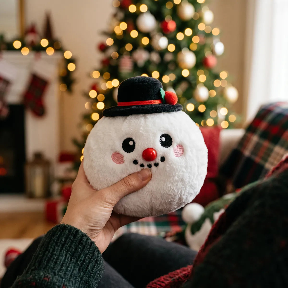 Dapper Snow Hat Dumpling Squishy Plush – view 6