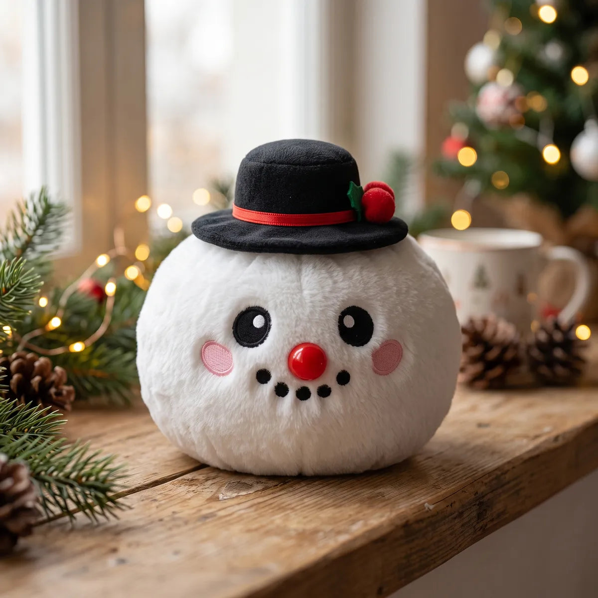 Dapper Snow Hat Dumpling Squishy Plush – view 7