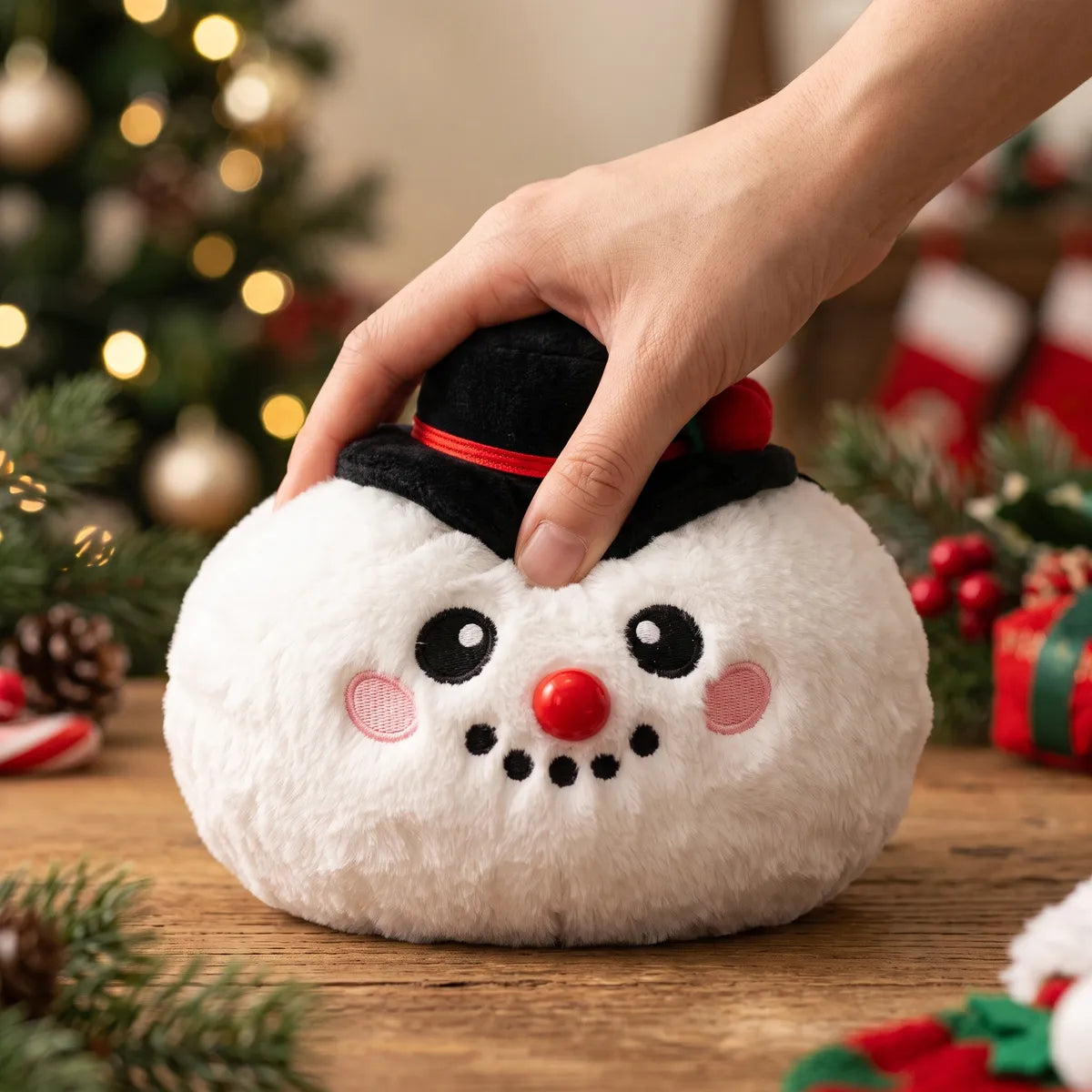 Dapper Snow Hat Dumpling Squishy Plush – view 5