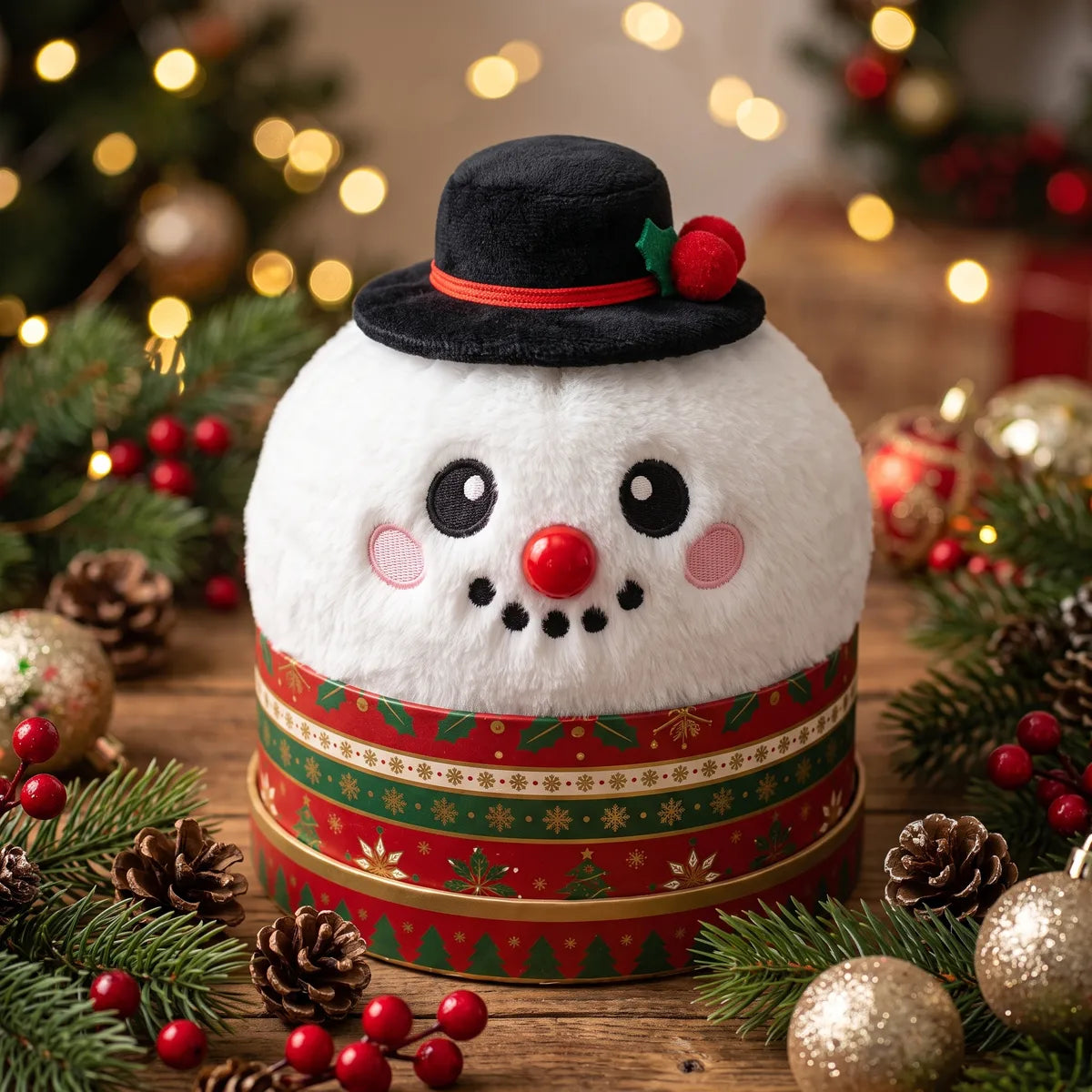 Dapper Snow Hat Dumpling Squishy Plush – view 2
