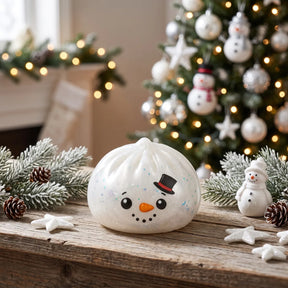 Glittery Snowman Dumpling Squishy – view 7