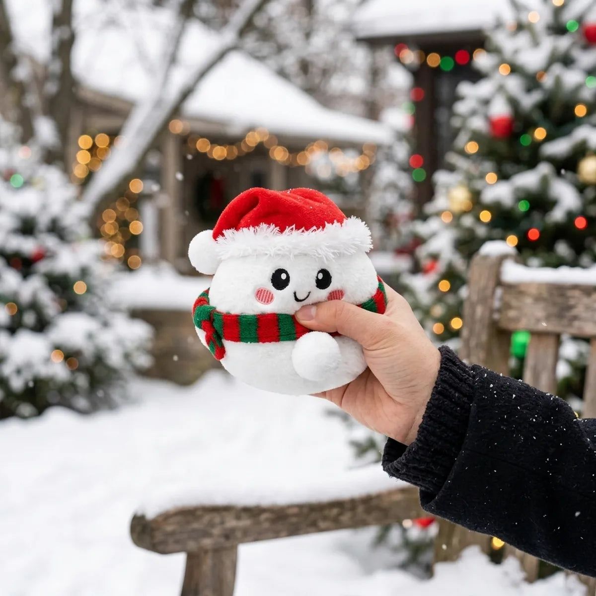 Chilly Snowman Dumpling Squishy Plush – view 6
