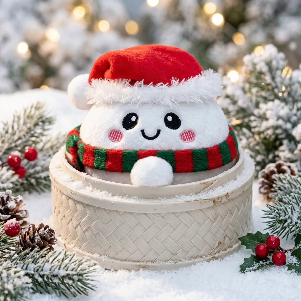 Chilly Snowman Dumpling Squishy Plush – view 2