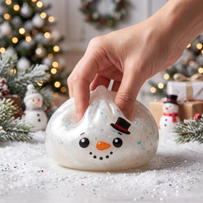 Glittery Snowman Dumpling Squishy – view 5