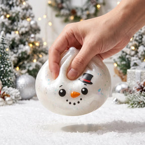 Glittery Snowman Dumpling Squishy – view 4