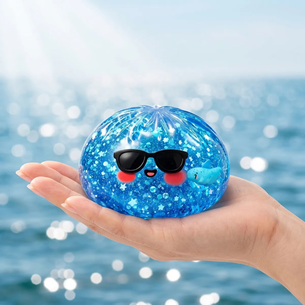 Cool Sparkle Sunglasses Dumpling Squishy – view 3