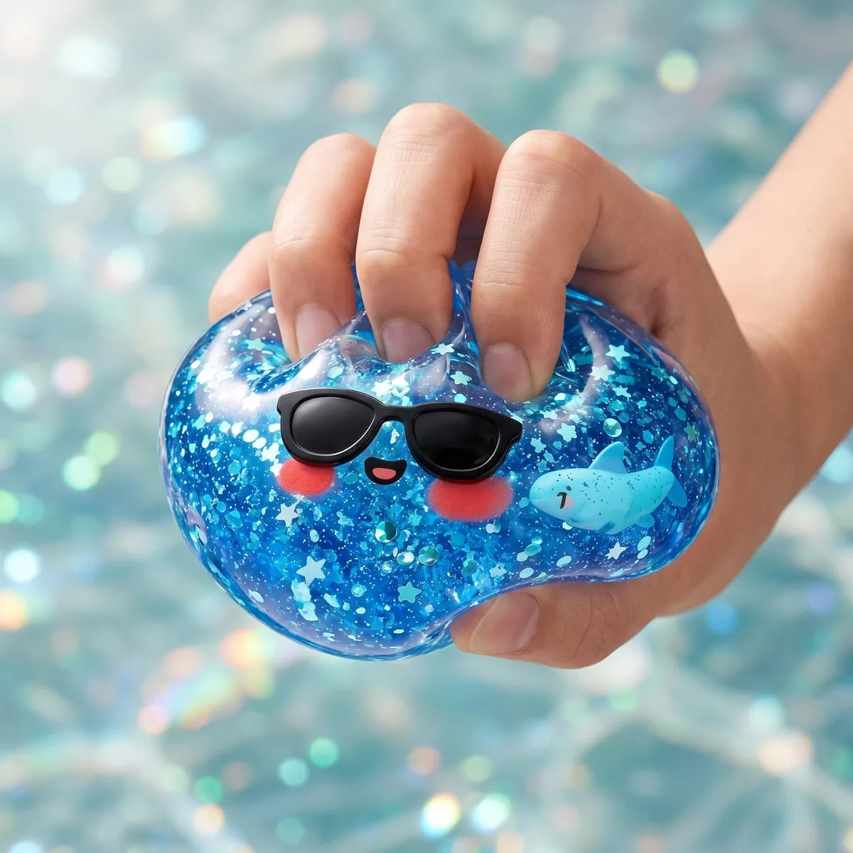 Cool Sparkle Sunglasses Dumpling Squishy – view 5