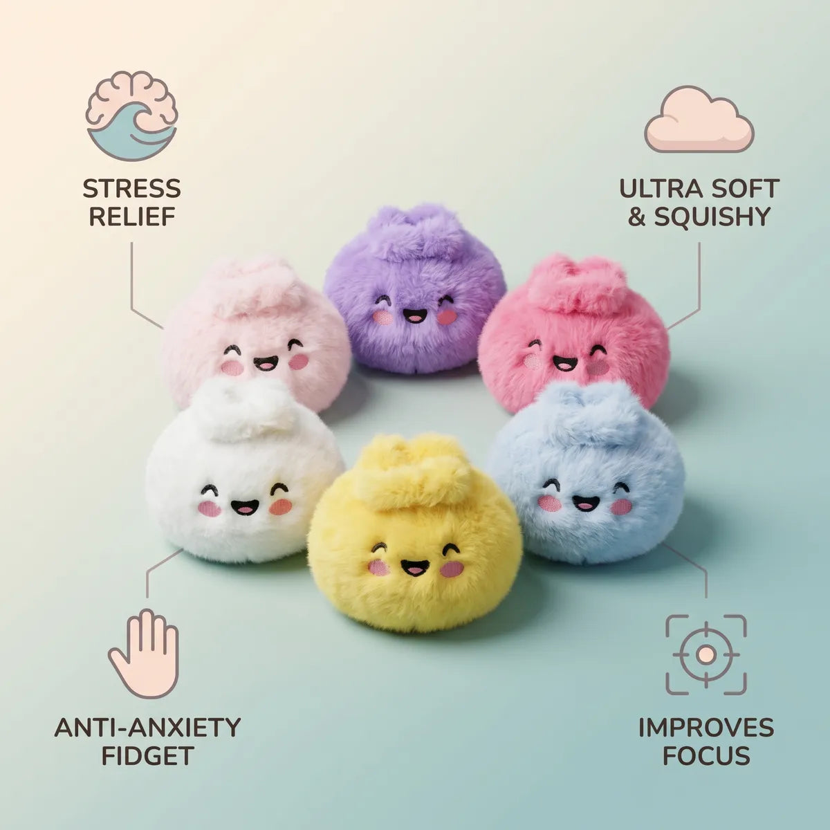 Cuddly Stuffed Animals Dumpling Squishy Mystery – view 6