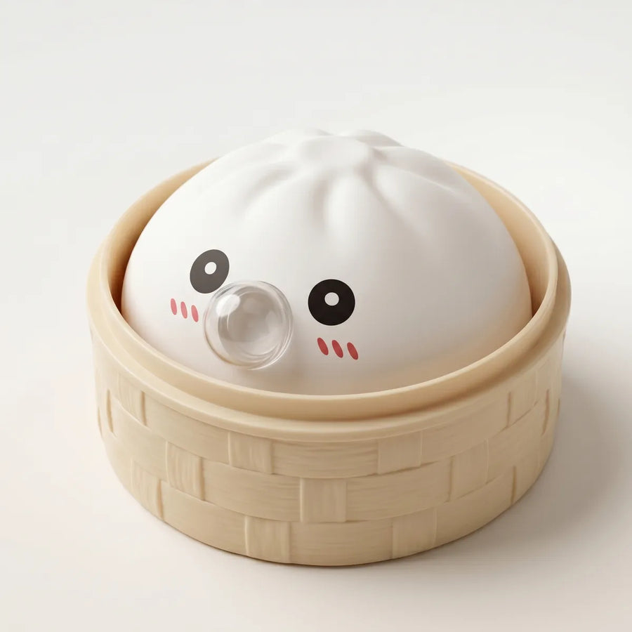 Cloud White Bubble-Blowing Dumpling Squishy