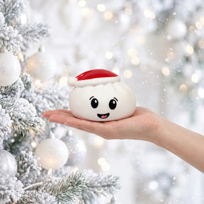 Snowball White Christmas Hat Dumpling Squishy – view 3
