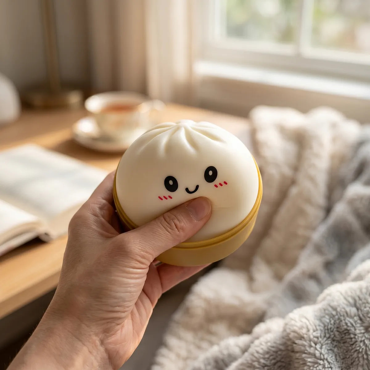 Snowy White Dumpling Squishy – view 7