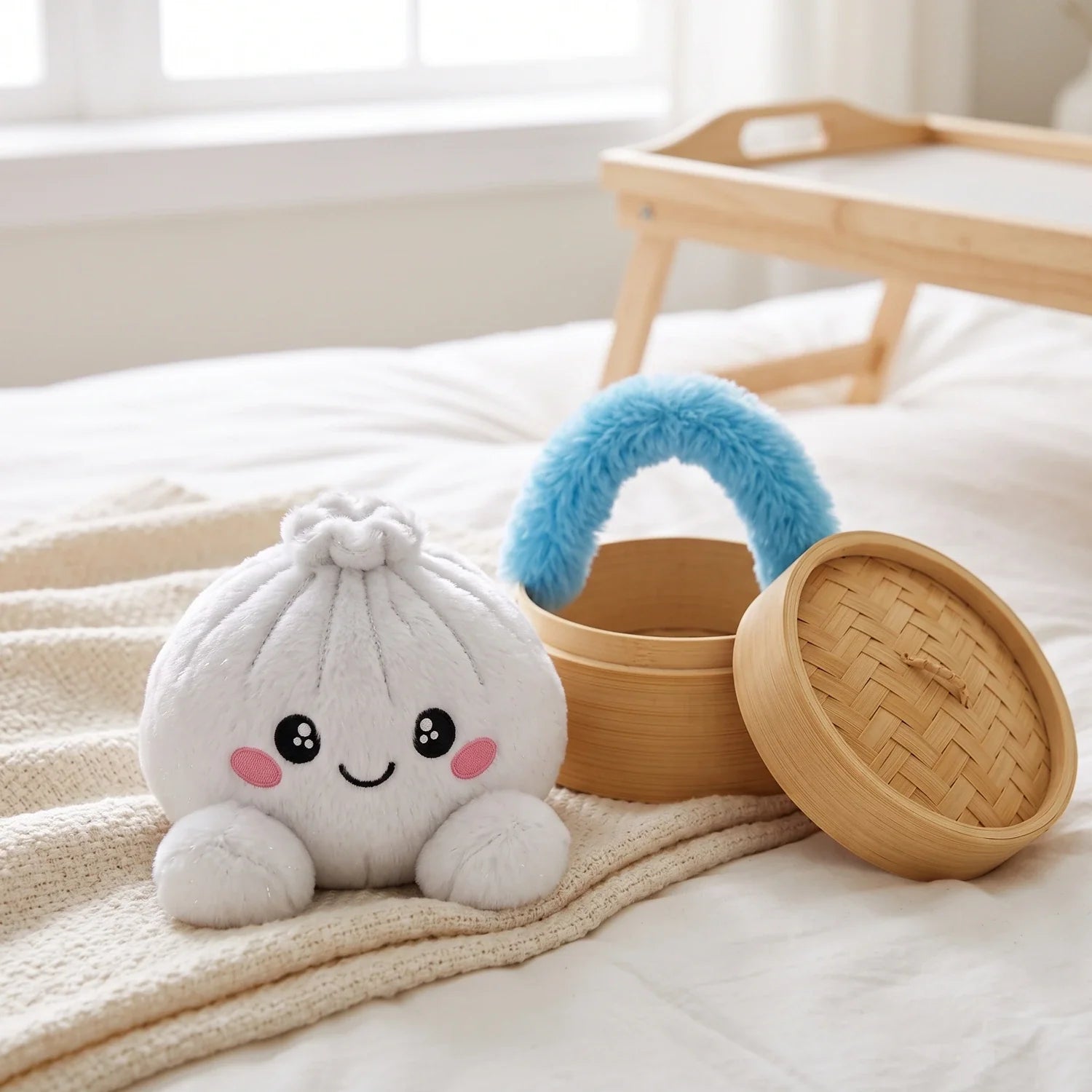 Marshmallow White Dumpling Squishy Plush – view 7