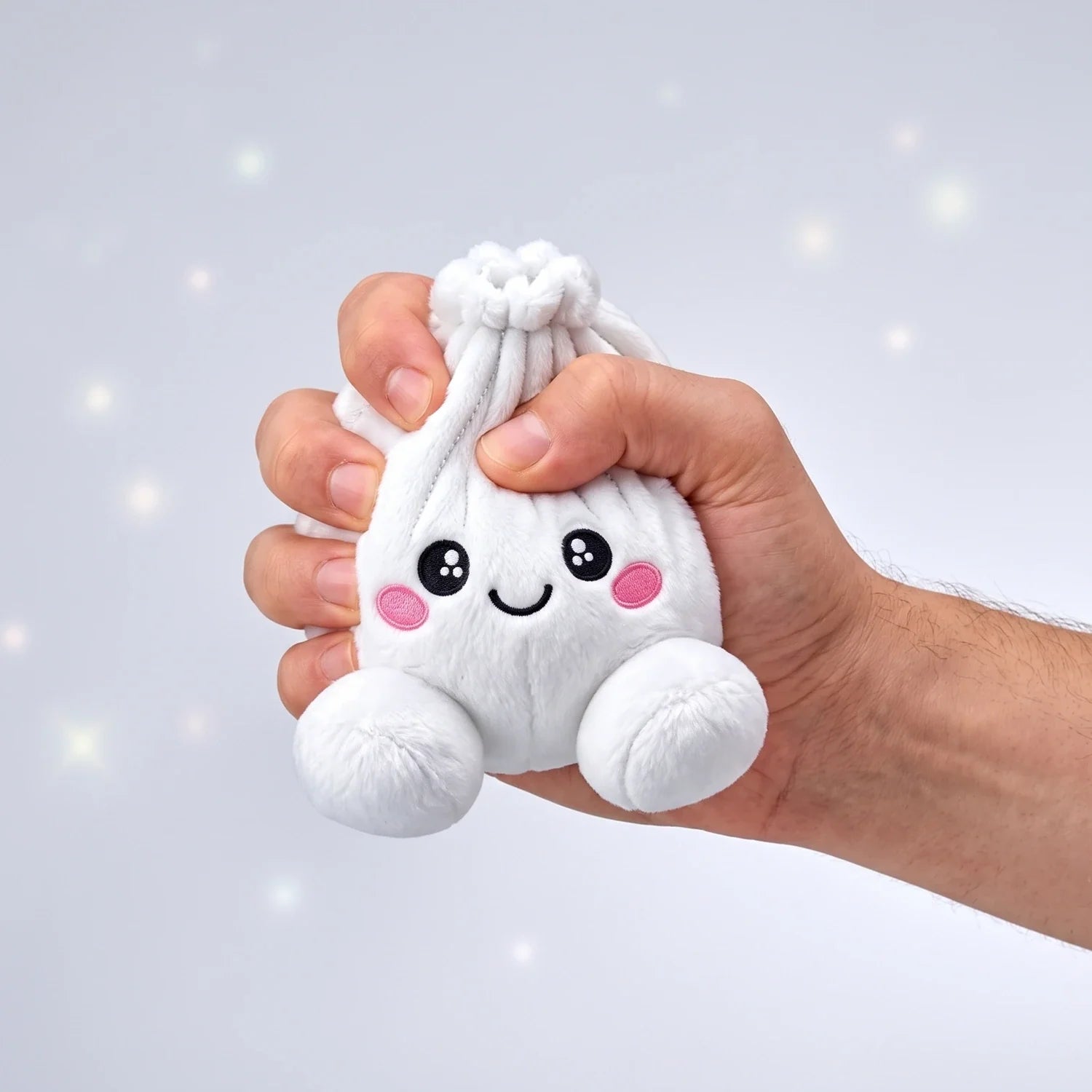 Marshmallow White Dumpling Squishy Plush – view 4
