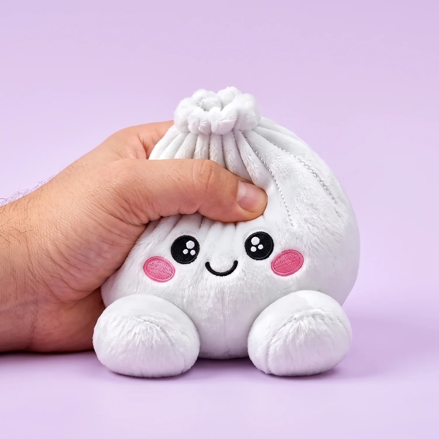 Marshmallow White Dumpling Squishy Plush – view 5