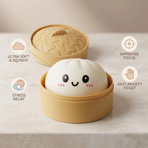 Snowy White Dumpling Squishy – view 6