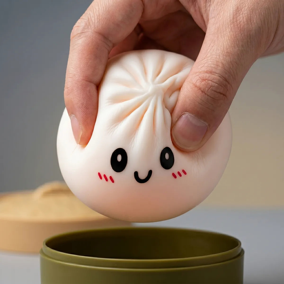 Snowy White Dumpling Squishy – view 4