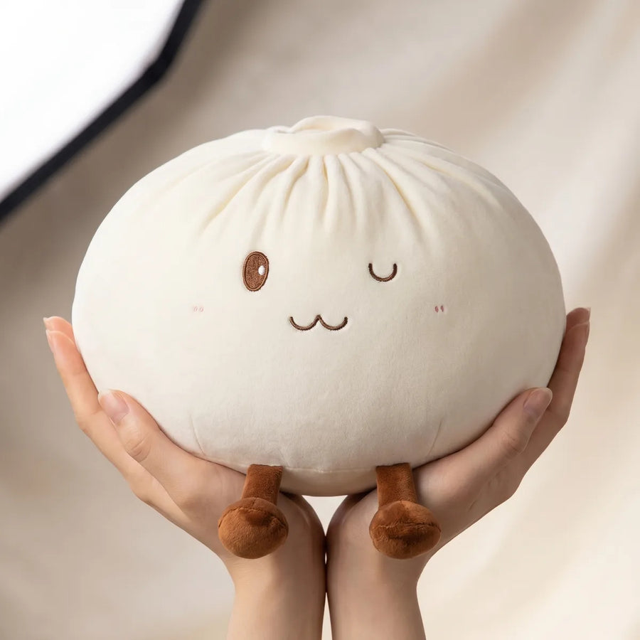 Huggable White Large Dumpling Squishy Toy