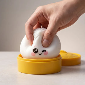 Milky White Wink Dumpling Squishy – view 4