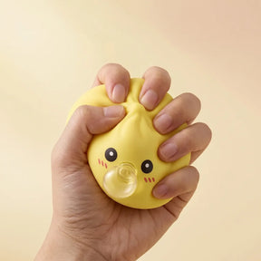 Jumbo Yellow Bubble-Blowing Dumpling Squishy – view 4