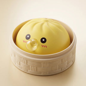 Jumbo Yellow Bubble-Blowing Dumpling Squishy – view 2