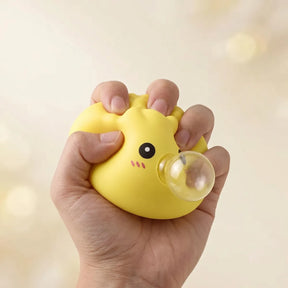 Jumbo Yellow Bubble-Blowing Dumpling Squishy – view 5