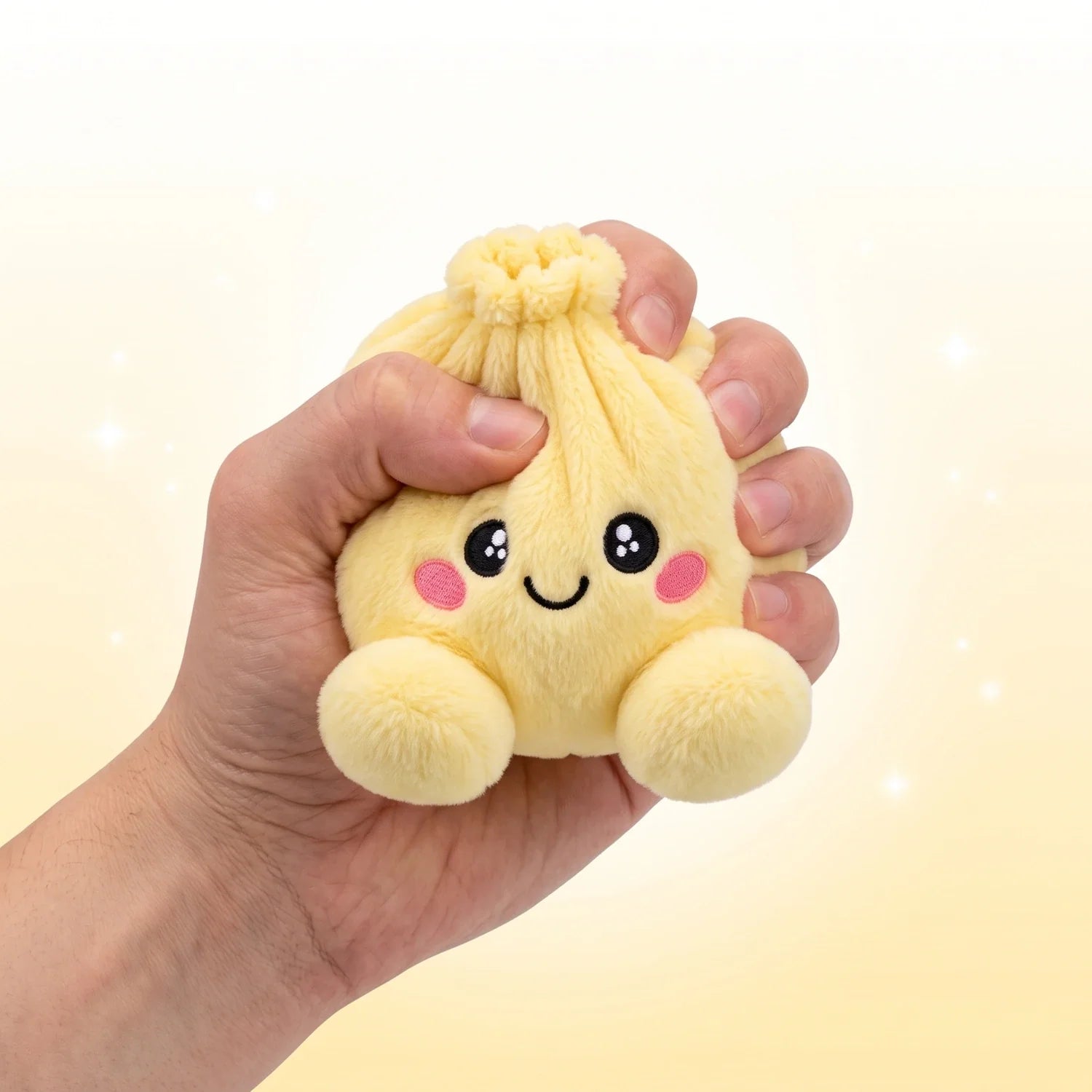 Lemon Yellow Dumpling Squishy Plush – view 4