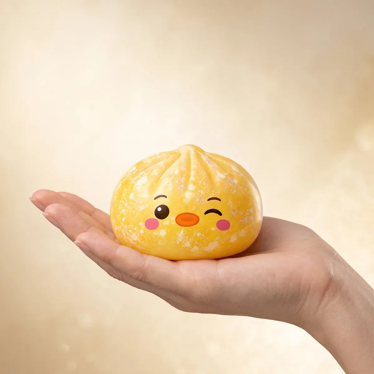 Buttercup Yellow Penguin Dumpling Squishy – view 3