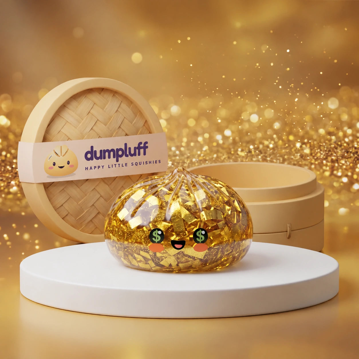 Ultra Rare Lucky Gold Dumpling Squishy