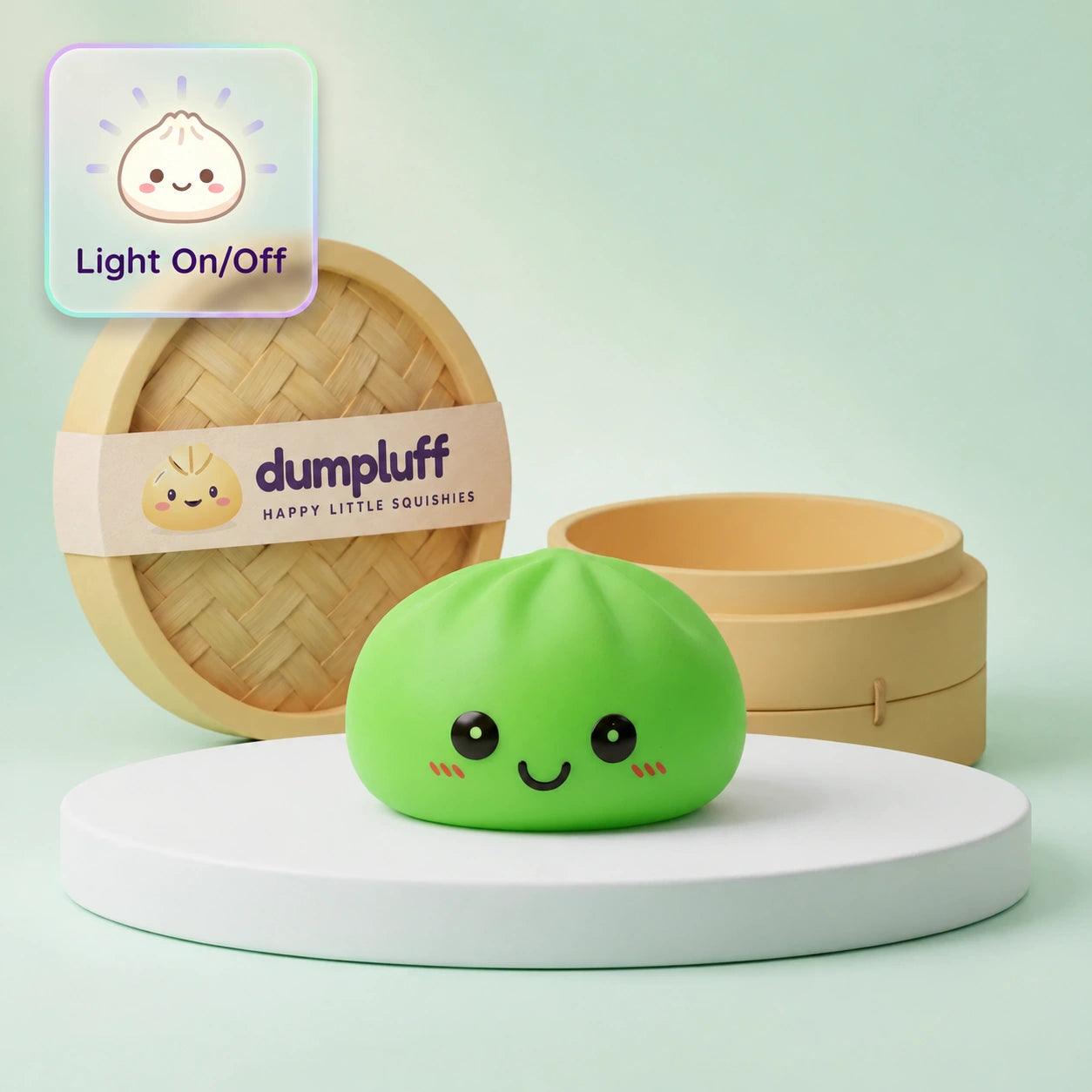 Glow Green Squishy Dumpling Light