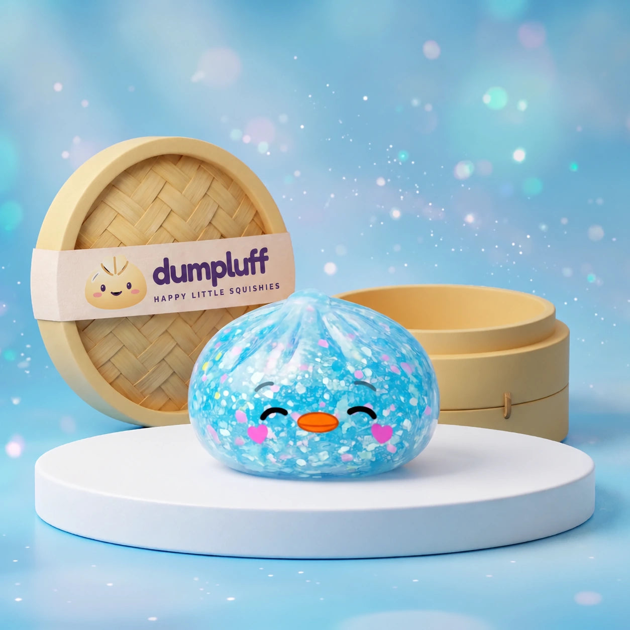 Sweetheart Rare Blue Penguin Dumpling Squishy