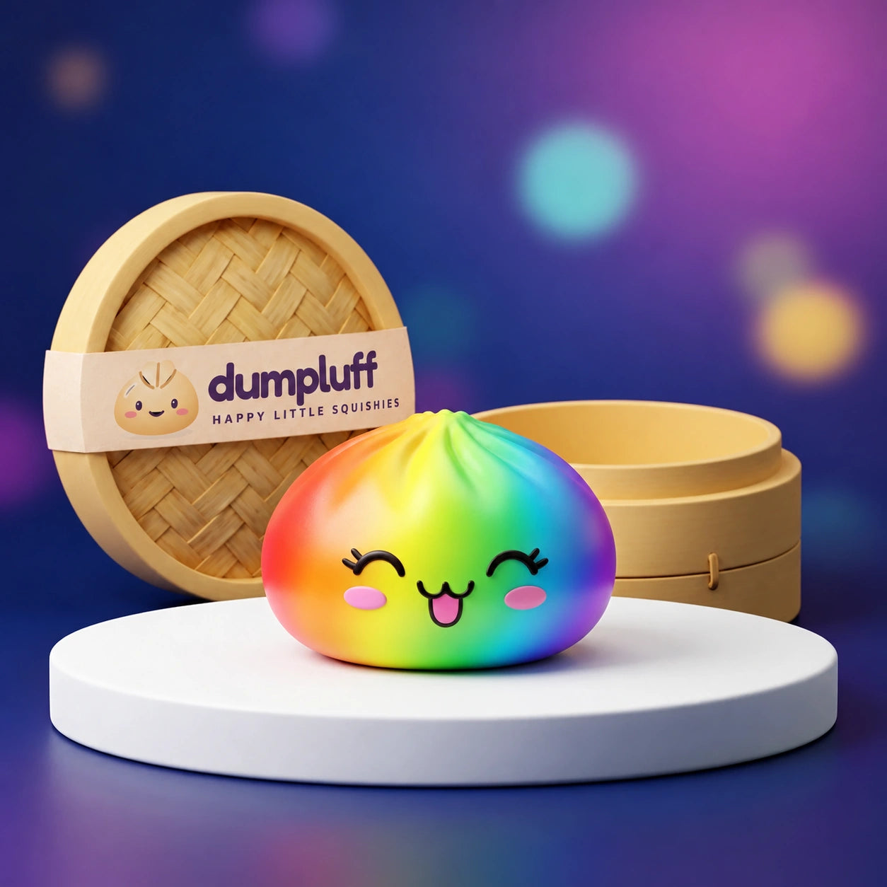 Colorful Rare Rainbow Dumpling Squishy