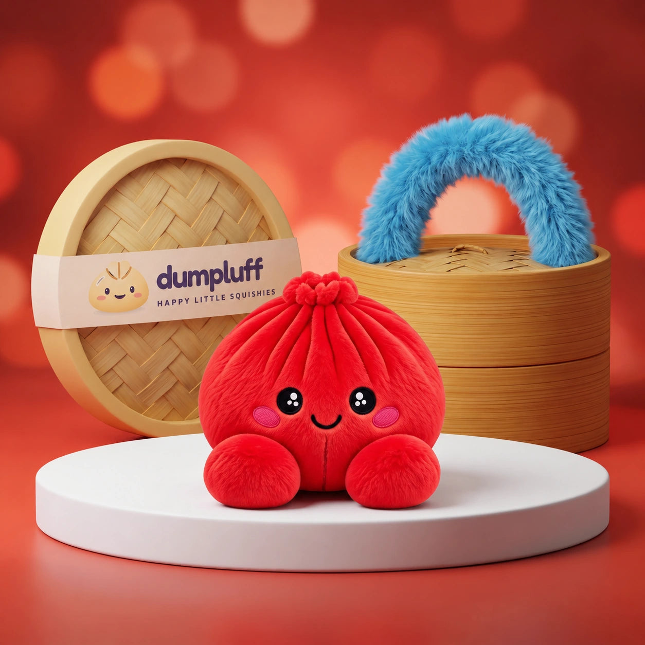 Ruby Red Dumpling Squishy Plush