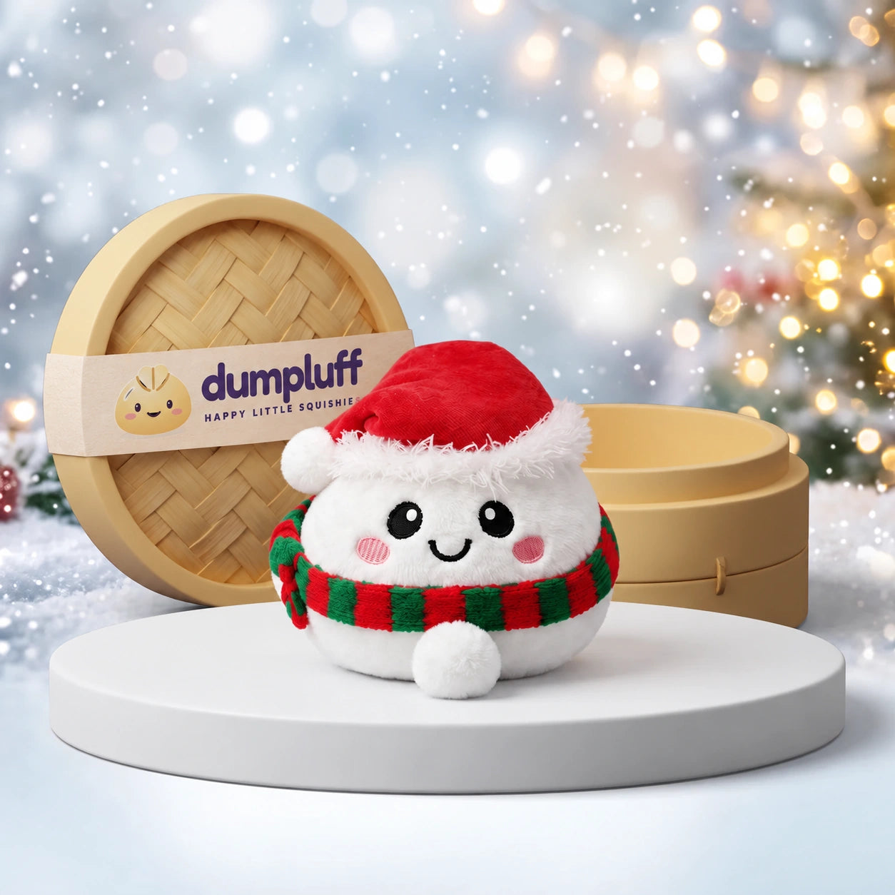 Chilly Snowman Dumpling Squishy Plush