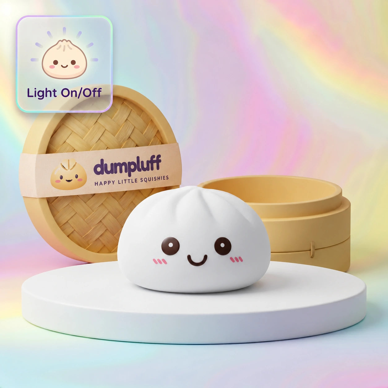 Moonlight White Squishy Dumpling Light