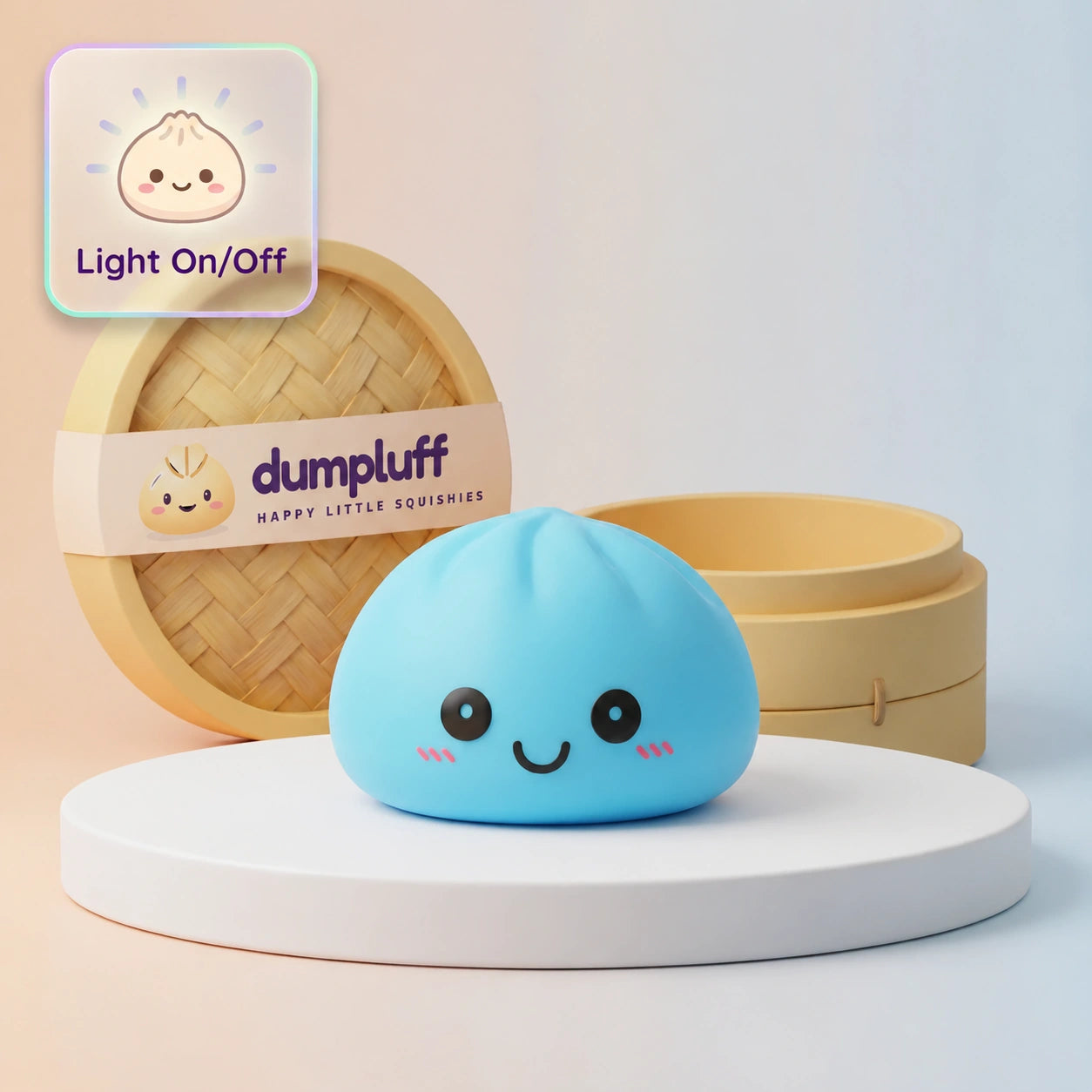 Aurora Blue Squishy Dumpling Light