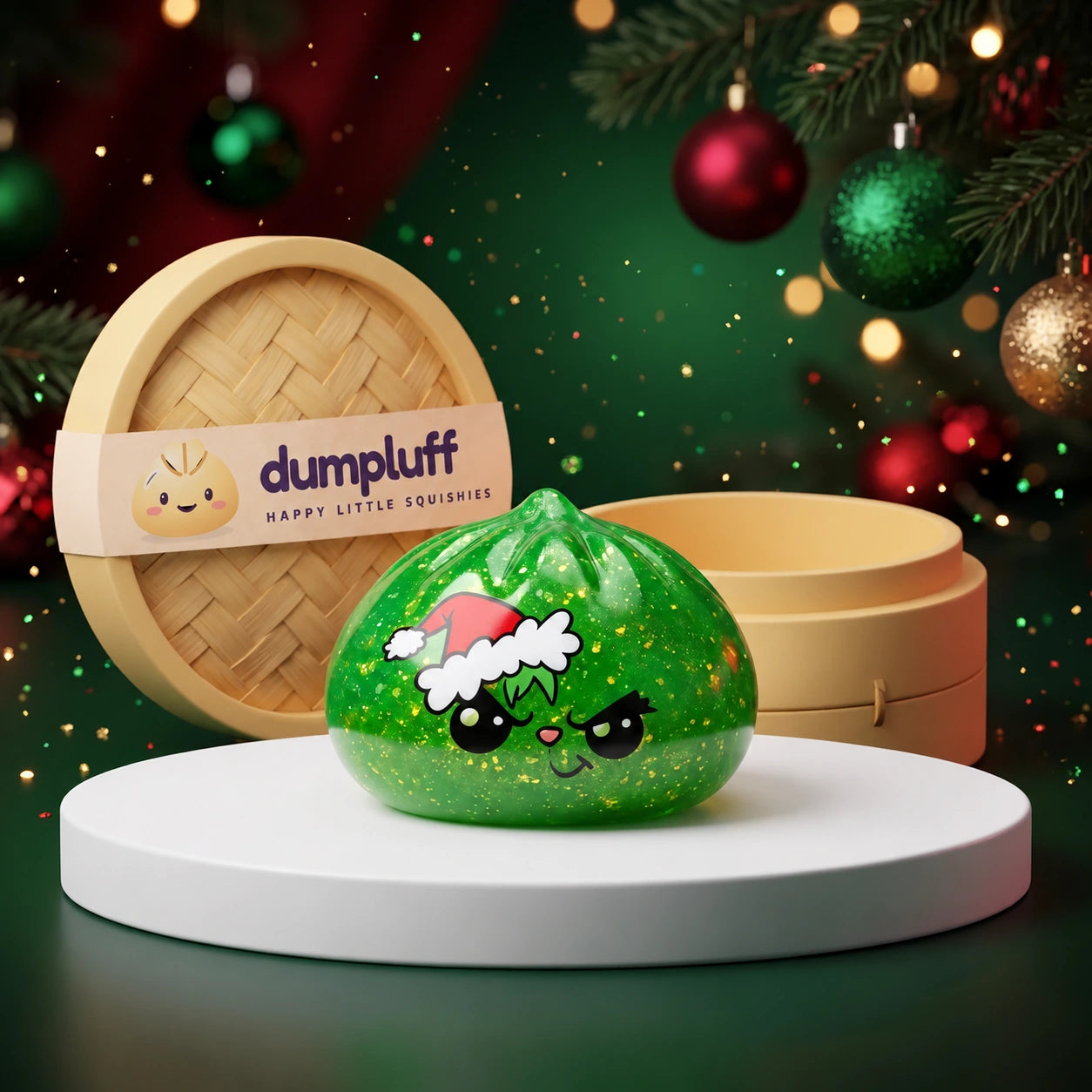 Grumpy Christmas Evil Dumpling Squishy