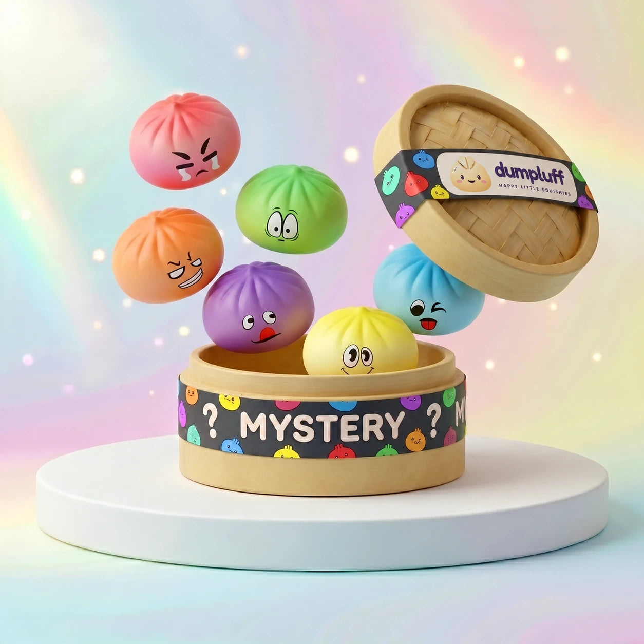 Pillowy Dumpling Squishy Mystery Bun Fidget Toy – view 1