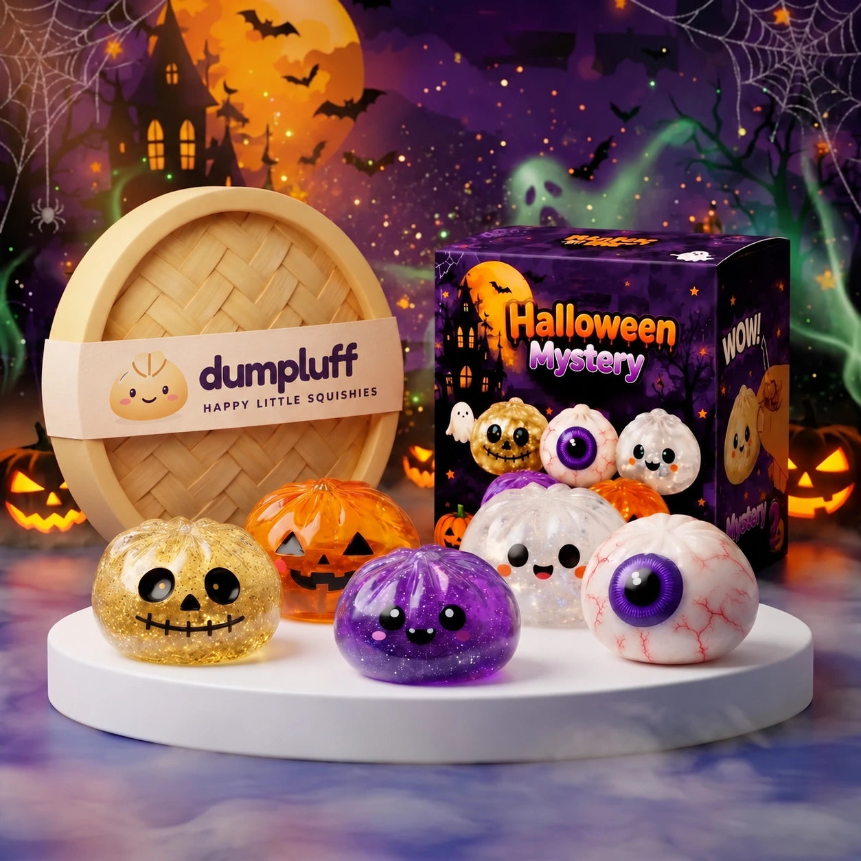 Haunted Halloween Dumpling Squishy Set