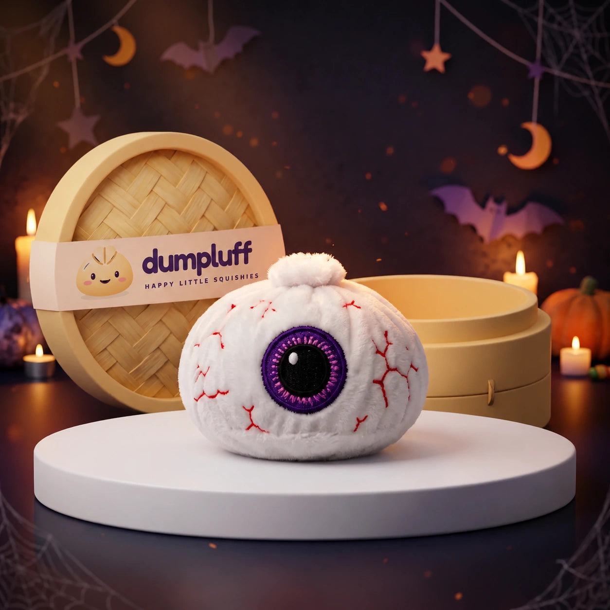 Watchful Halloween Eyeball Dumpling Squishy Plush