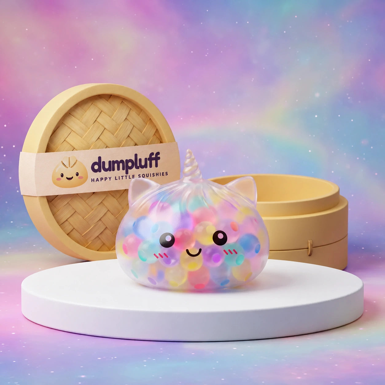 Pastel Multicolor Unicorn Bubble Dumpling Squishy