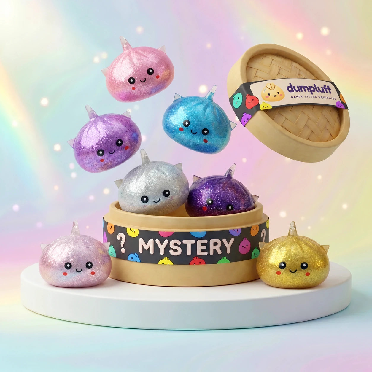 Sparkly Mystery Dumpling Squishy Unicorn Glitter – view 1