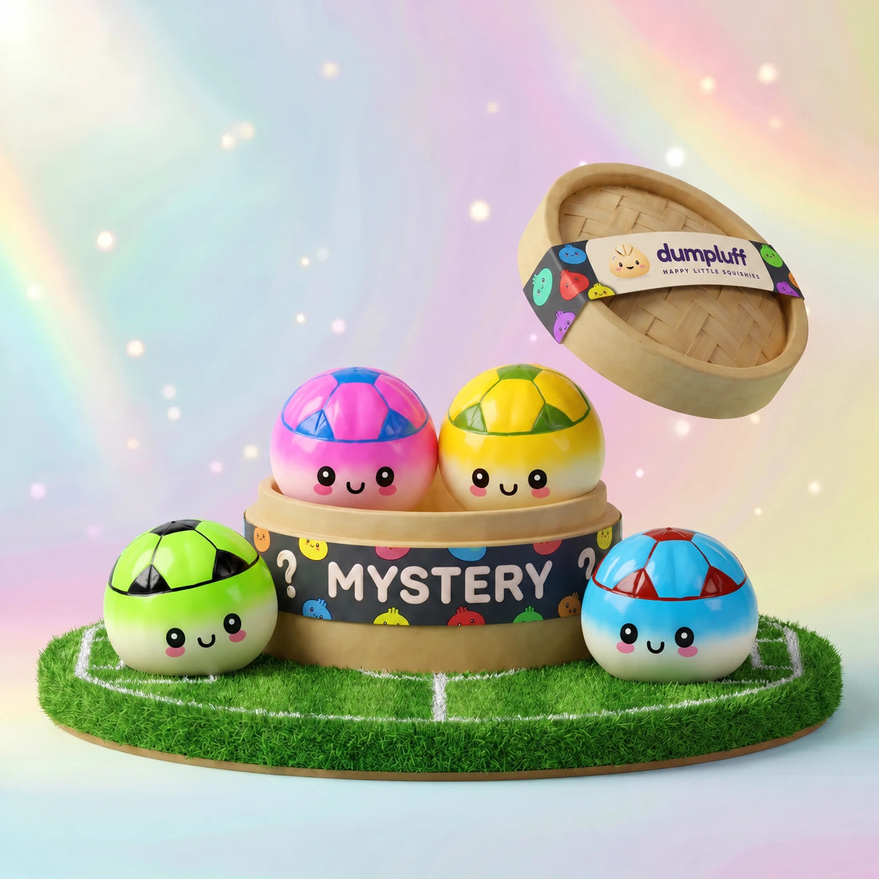 Sporty Mystery Soccer Dumpling Squishy – view 1