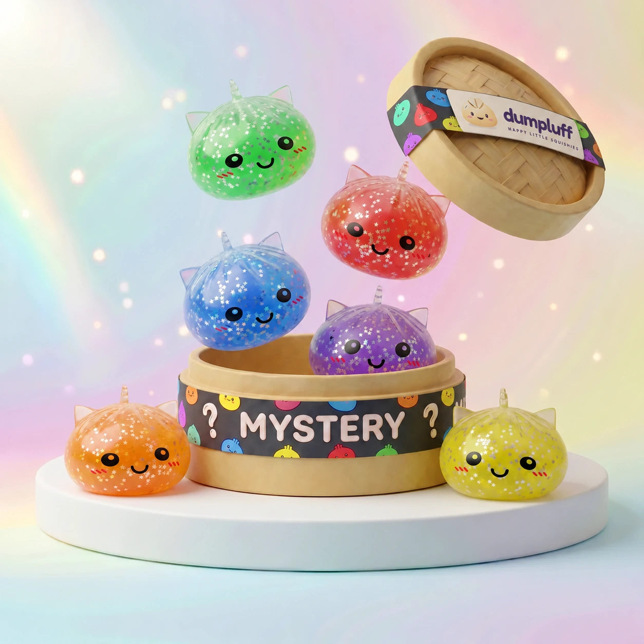 Starlit Mystery Sparkle Unicorn Dumpling Squishy – view 1