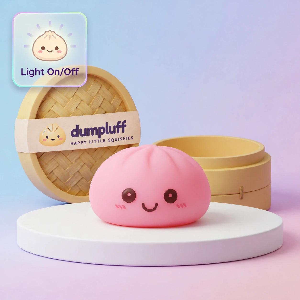 Dreamy Pink Squishy Dumpling Light
