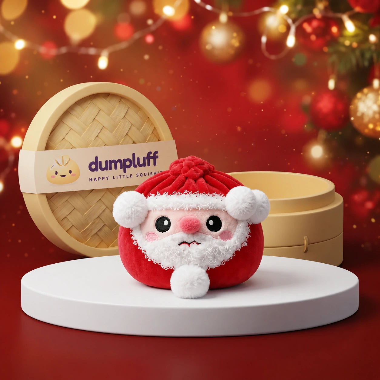 Merry Santa Claus Dumpling Squishy Plush